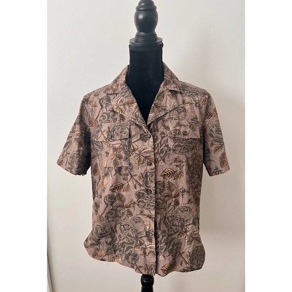 GANNI floral poplin shirt button down - Large - Picture 2 of 7
